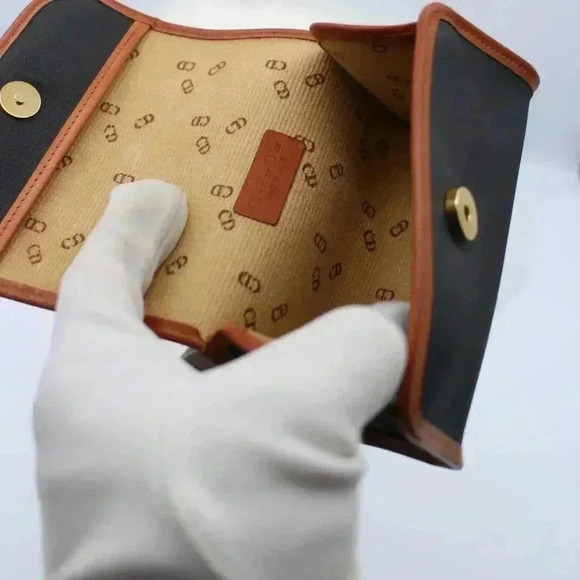 Dior Pouch CD Mark  Canvas Leather - Picture 8 of 14